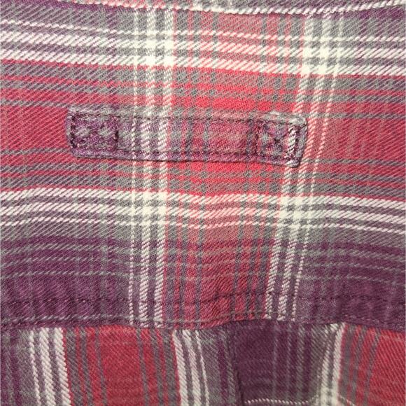 Duluth Women's Purple Red Long Sleeve Plaid Button Up Shirt‎ Size Medium - Picture 4 of 10